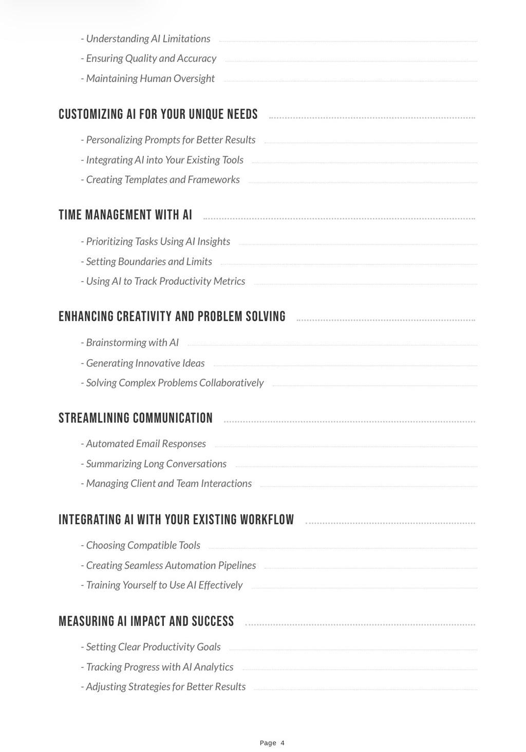 Free AI Productivity Mini-Guide