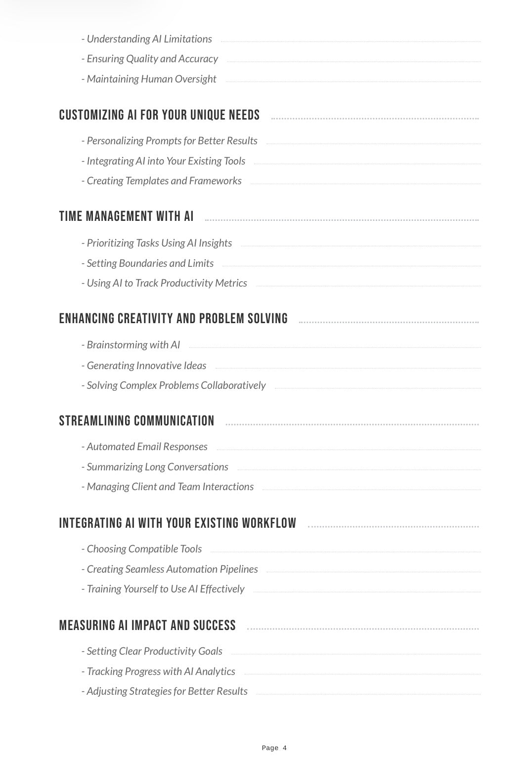 Free AI Productivity Mini-Guide