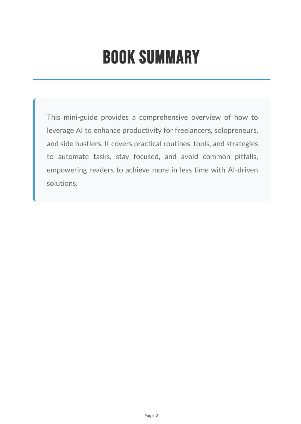 Free AI Productivity Mini-Guide