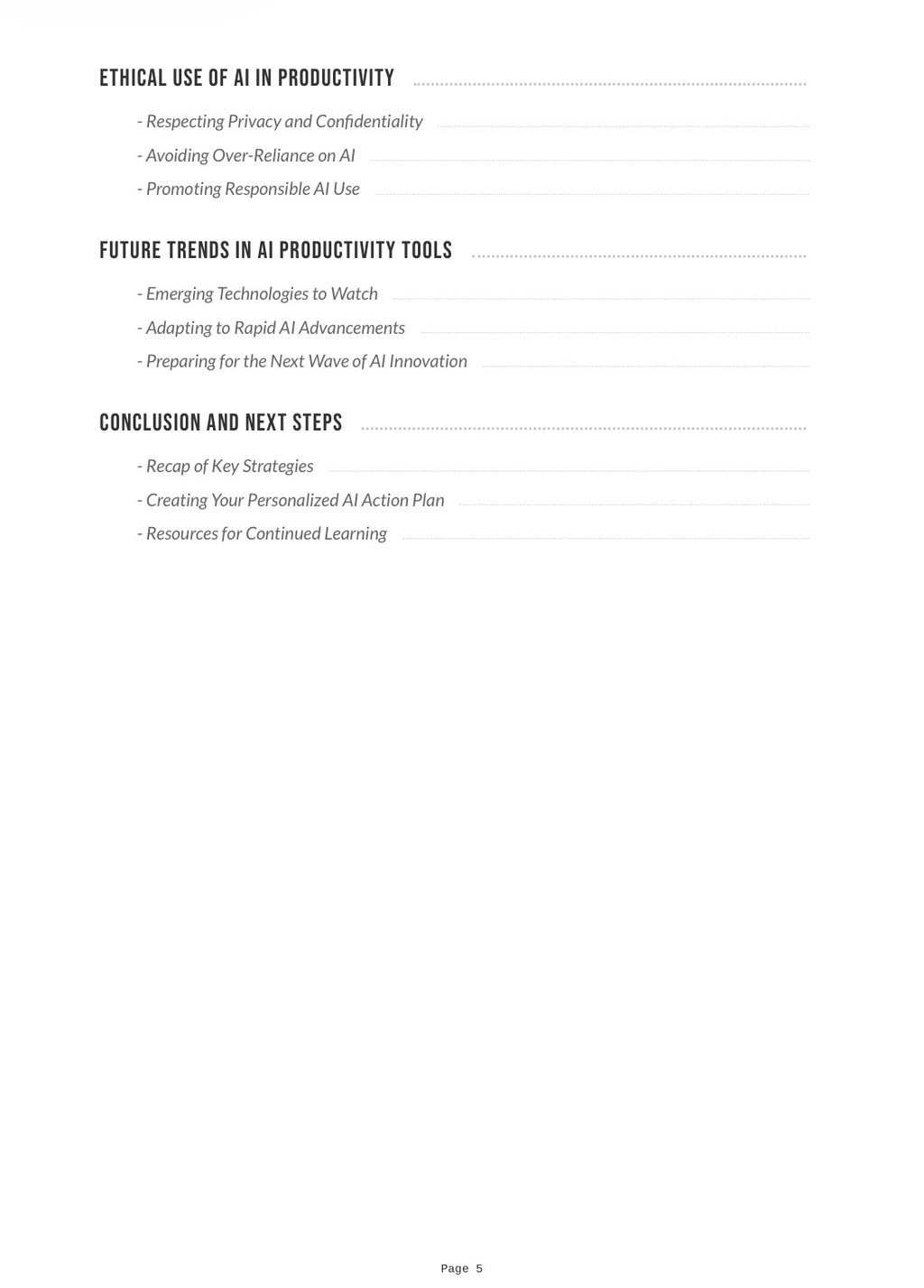 Free AI Productivity Mini-Guide